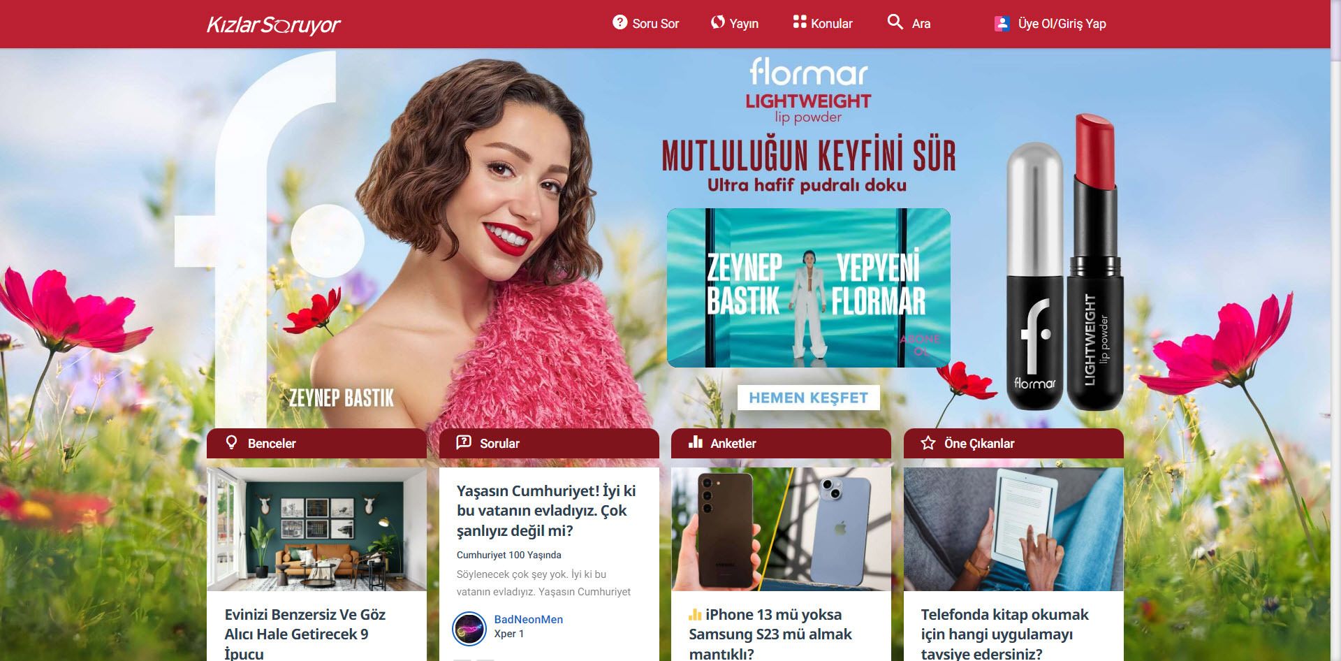 Flormar Cover Page Project